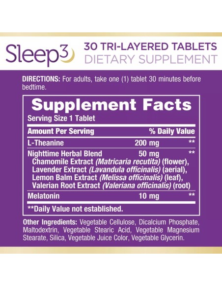 Sleep 3 Tri-Layered Tablets