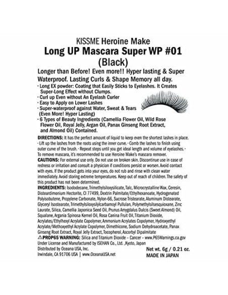 Heroine Make Long Up Mascara Super Waterproof