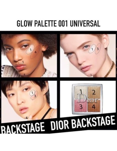 *SOBRE PEDIDO* (001 Universa) BACKSTAGE Glow Face Palette