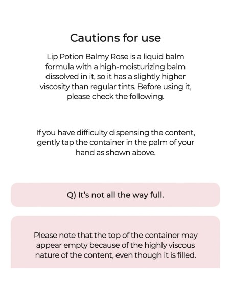 (Baby Rose) Lip Potion Balmy Rose