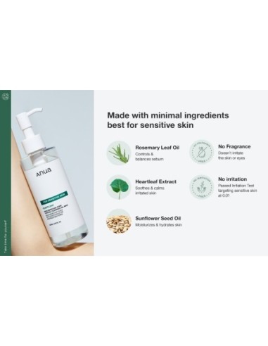 (Sensitive Skin) Heartleaf Pore Cleansing Oil Mild